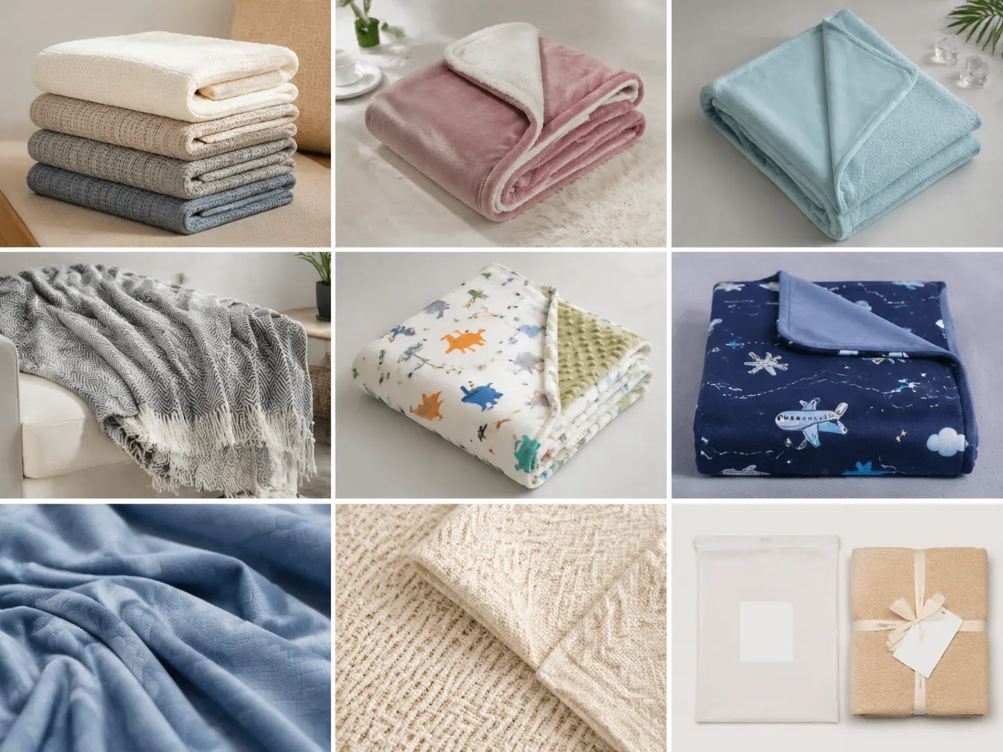Woven seasonal blankets reference