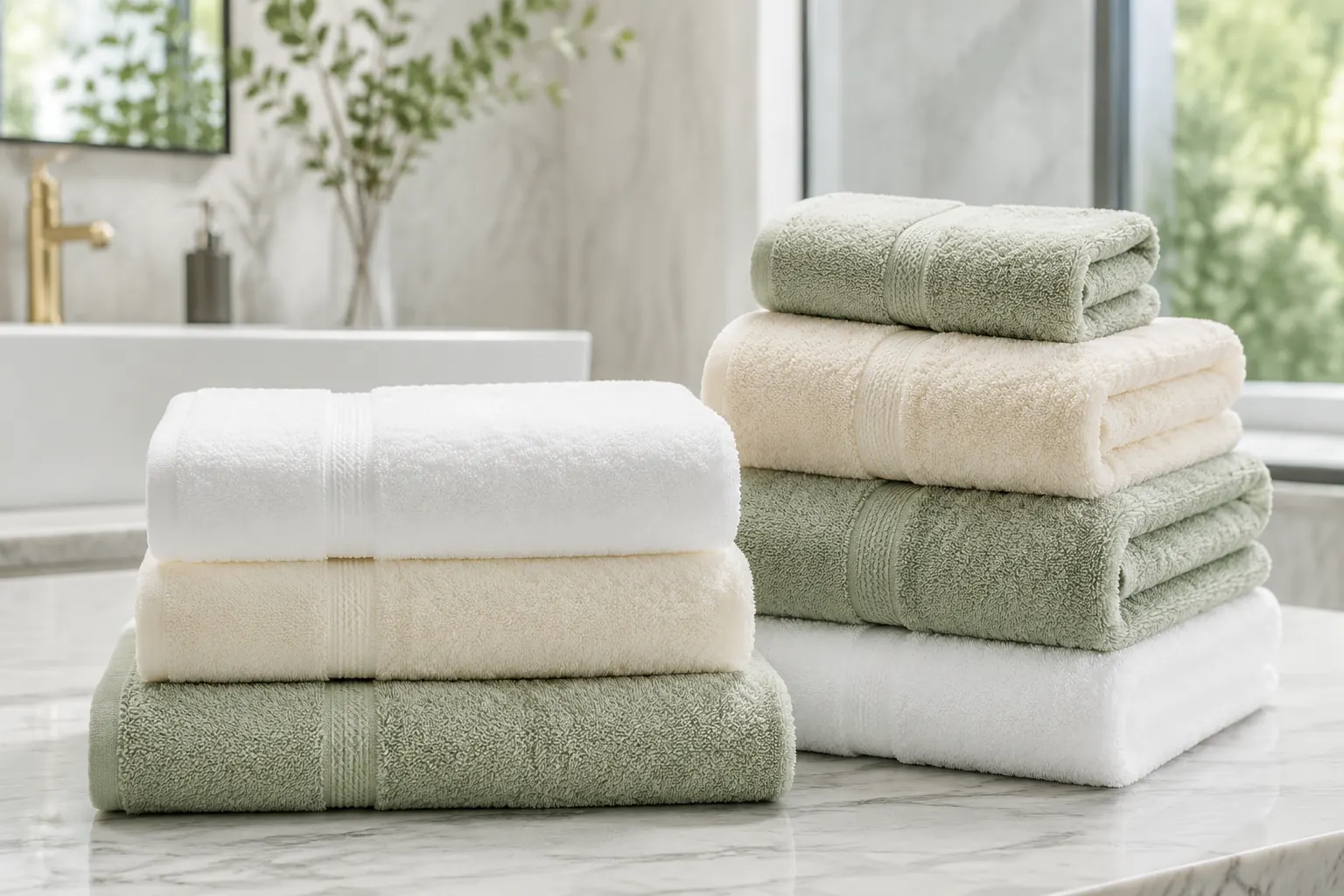Bamboo fiber towels product photo