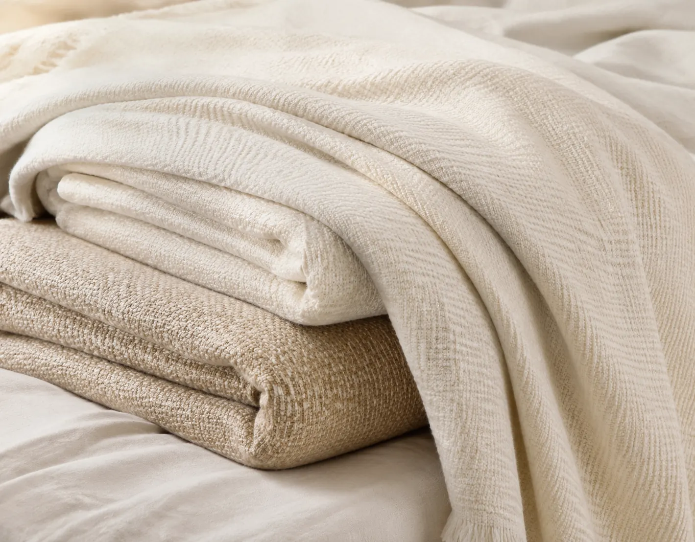 Cotton blanket product photo