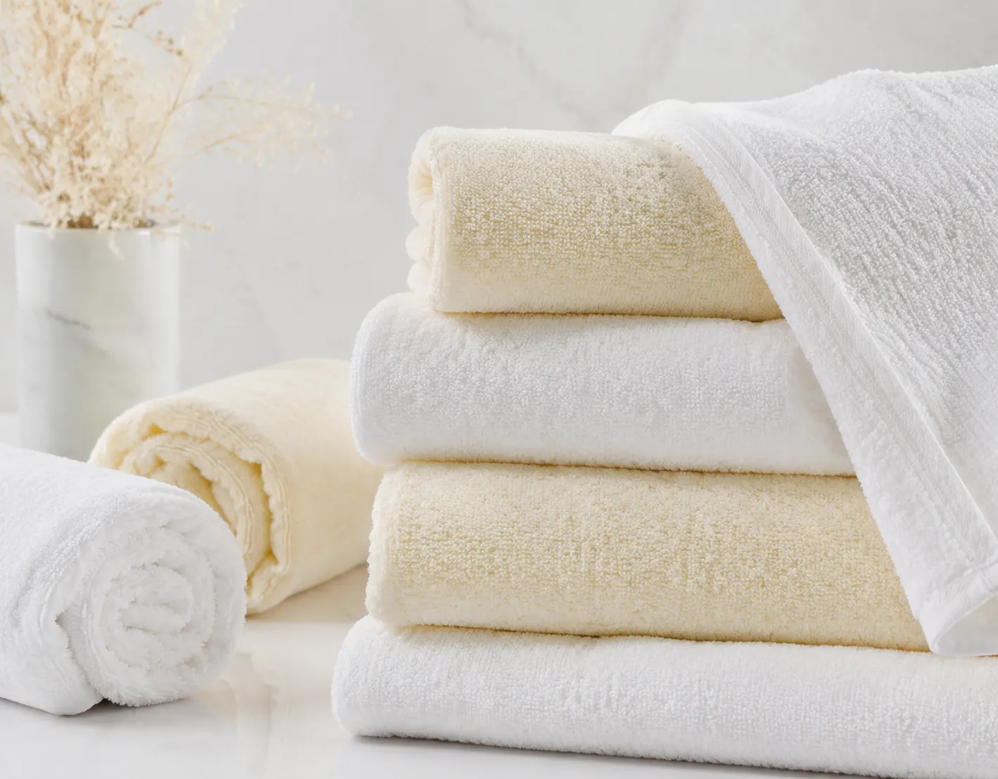 Pure cotton towel and bath towel set product photo