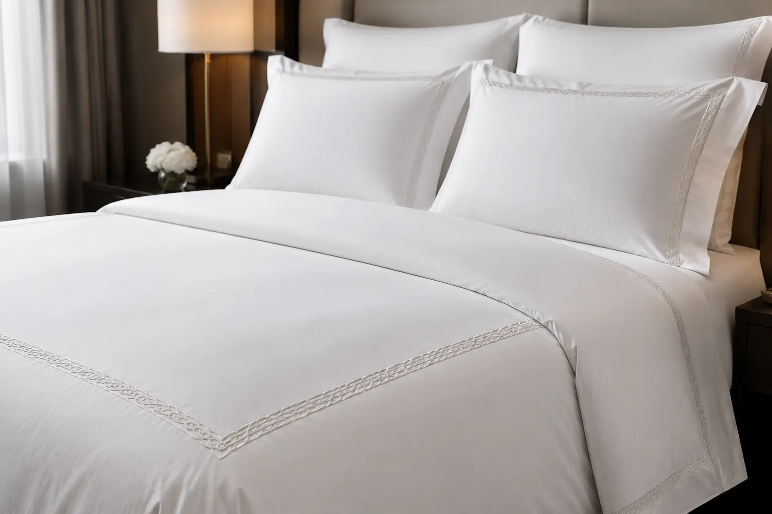 Embroidered bedding reference
